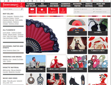 Tablet Screenshot of flamencoexport.com